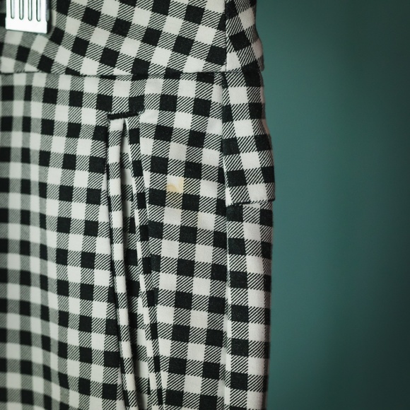 Adrianna Papell 14 Black White Plaid Check Pants - Picture 5 of 6